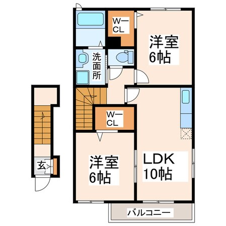 大津公民館 徒歩3分 2階の物件間取画像